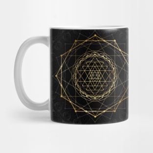 Golden sacred yantra Mug